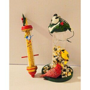 wild bird unltd Bird Feeder Ornaments With Miniature Birds & Faux Seeds